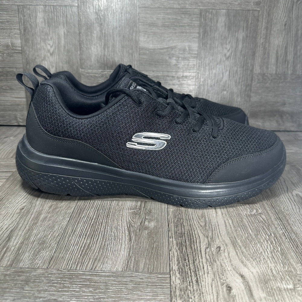 Skechers Sneakers Lite-Weight Mens 12 Black Athletic Sport 255151R NEW